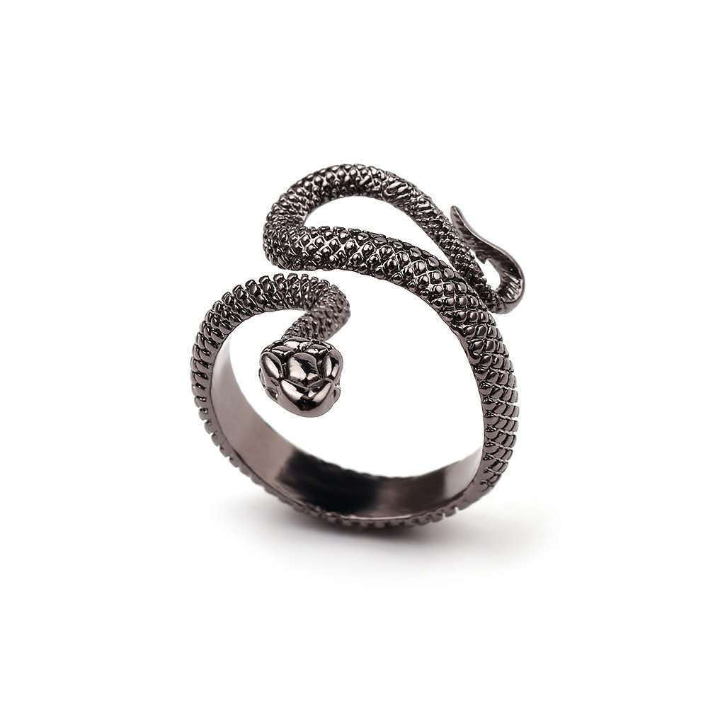 Wholesale new retro paint snake ring unisex ring source manufacturers spot